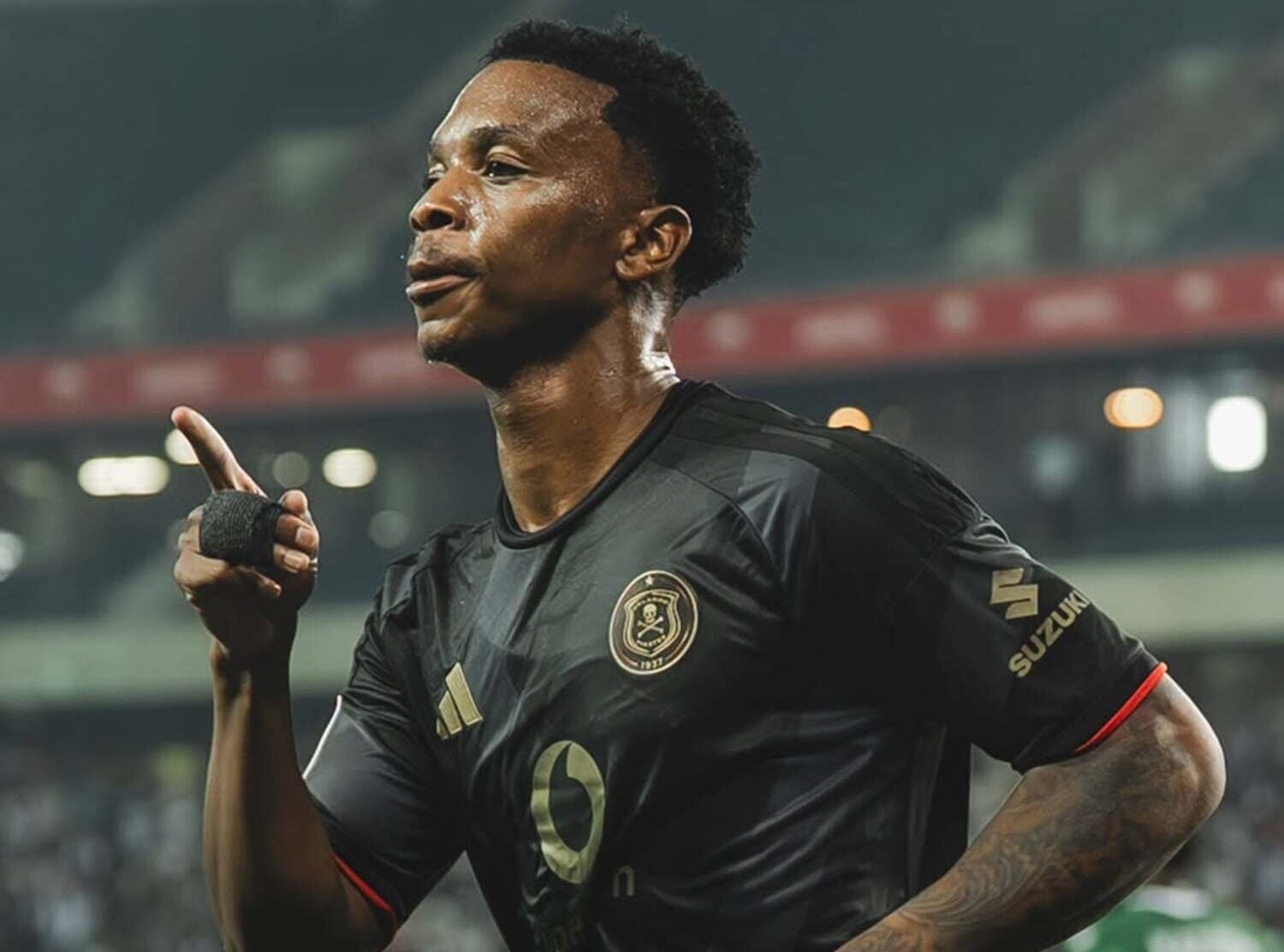Boitumelo Radiopane of Orlando Pirates celebrates