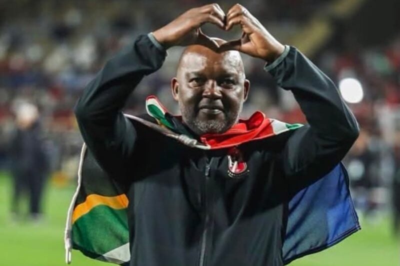 Coach Pitso Mosimane after a match