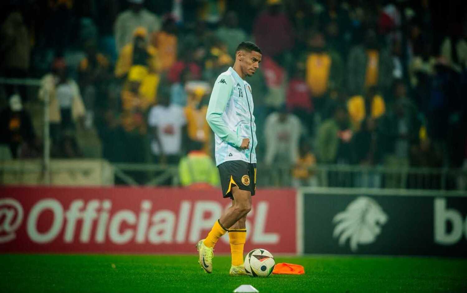 Dillan Solomons during warm-up before Kaizer Chiefs faced Kruger United