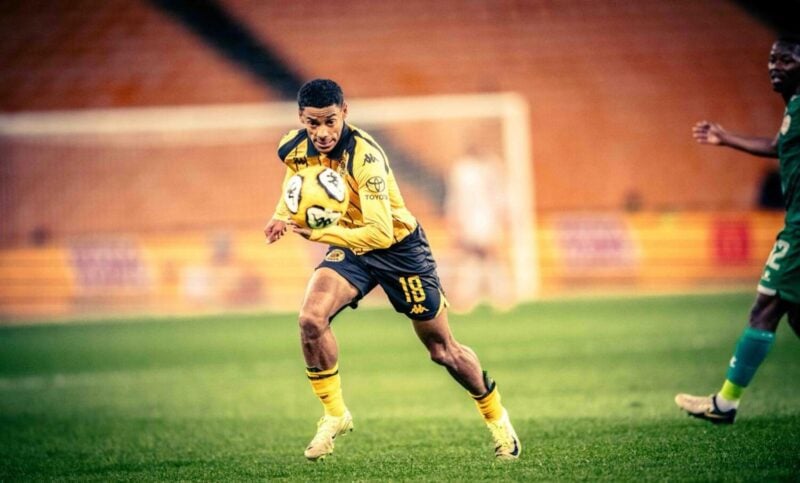 Dillan Solomons in action for Kaizer Chiefs