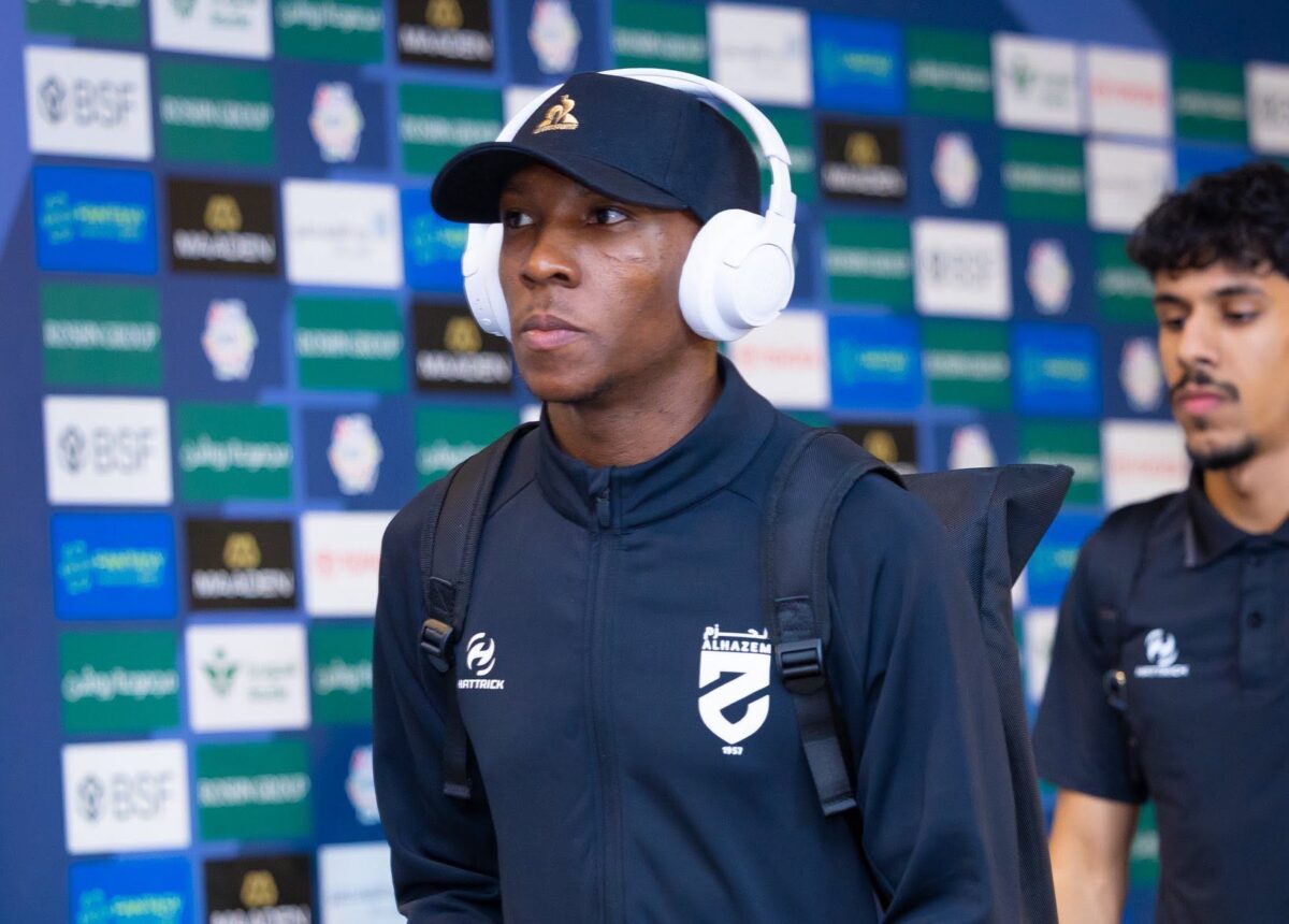 Elias Mokwana of Esperance at Al-Hazem Saudi Club