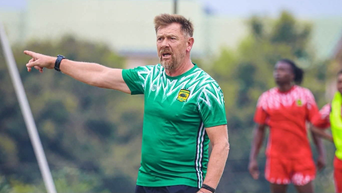 Eric Tinkler in charge of training at Asante Kotoko SC in Ghana.