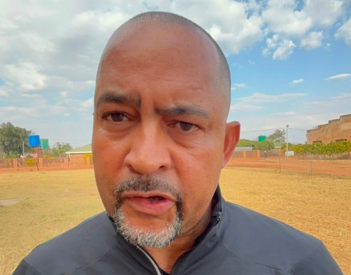 Fabian McCarthy talking to FARPost during a handover of a kit in Limpopo.