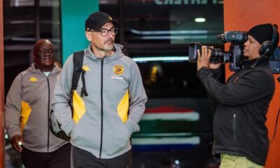 Fernando Da Cruz arriving at the Mbombela Stadium with Kaizer Chiefs.