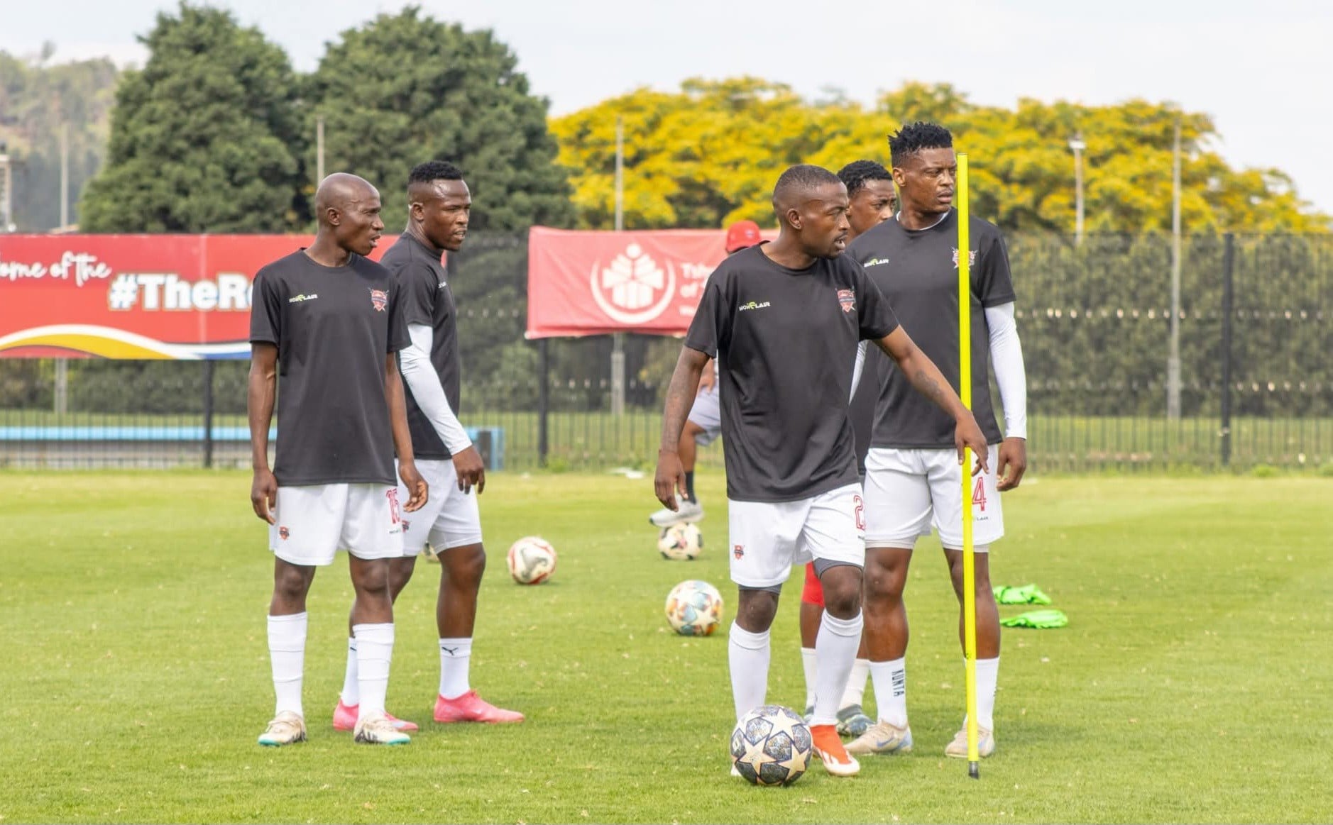 Gomora United players during a training session in Malamulele