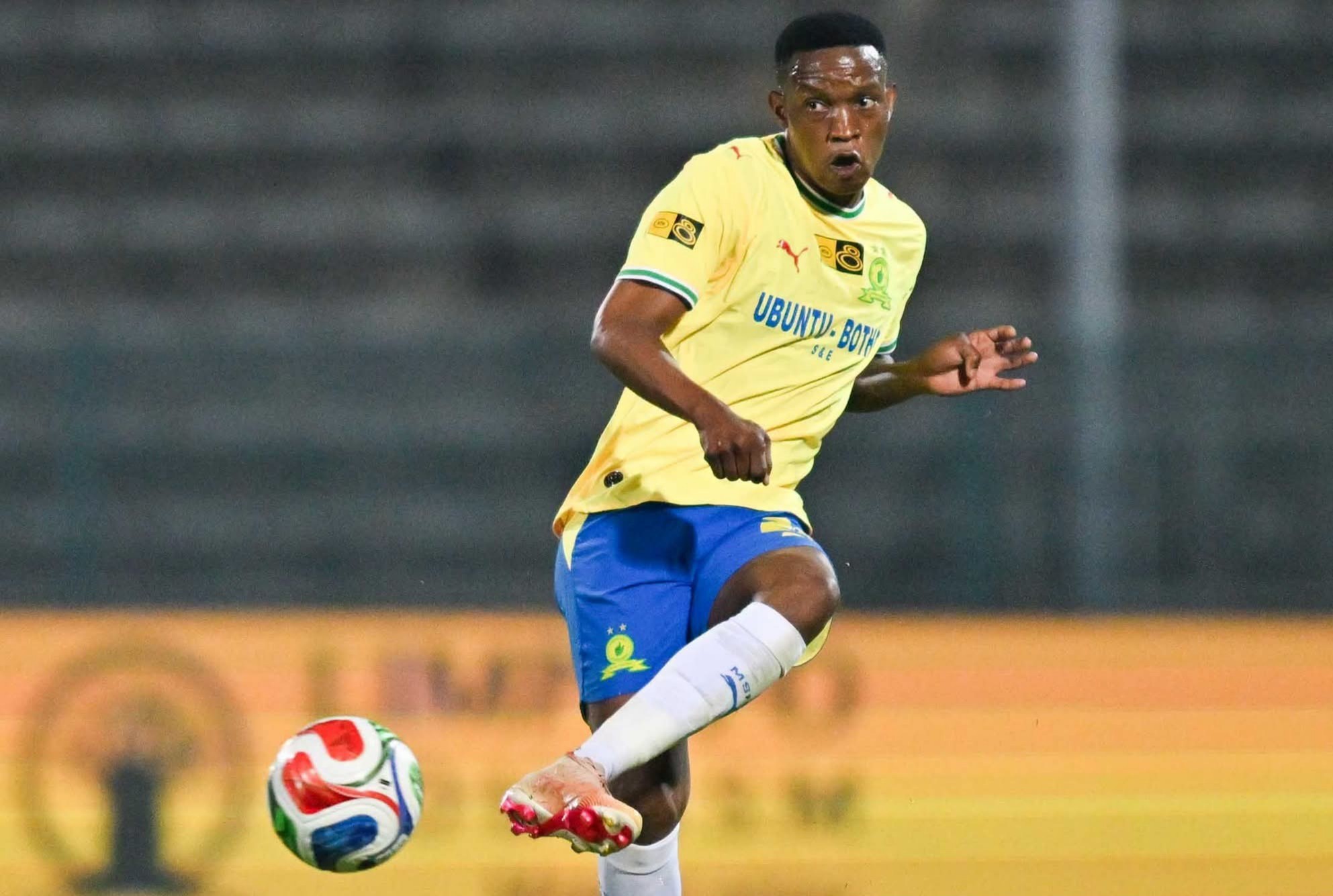 Grant Kekana in action for Mamelodi Sundowns during an MTN8 encounter against Polokwane City at Lucas Moripe on Saturday.