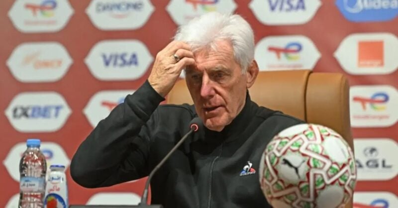 Former Bafana Bafana coach Hugo Broos addressing the media during the Africa Cup of Nations