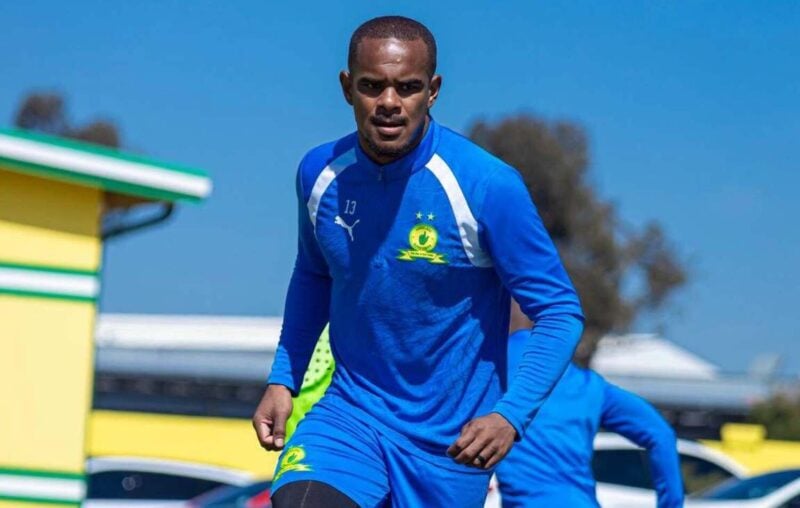 Iqraam Rayners during training with Mamelodi Sundowns