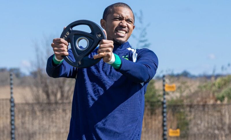 Jody February at training
