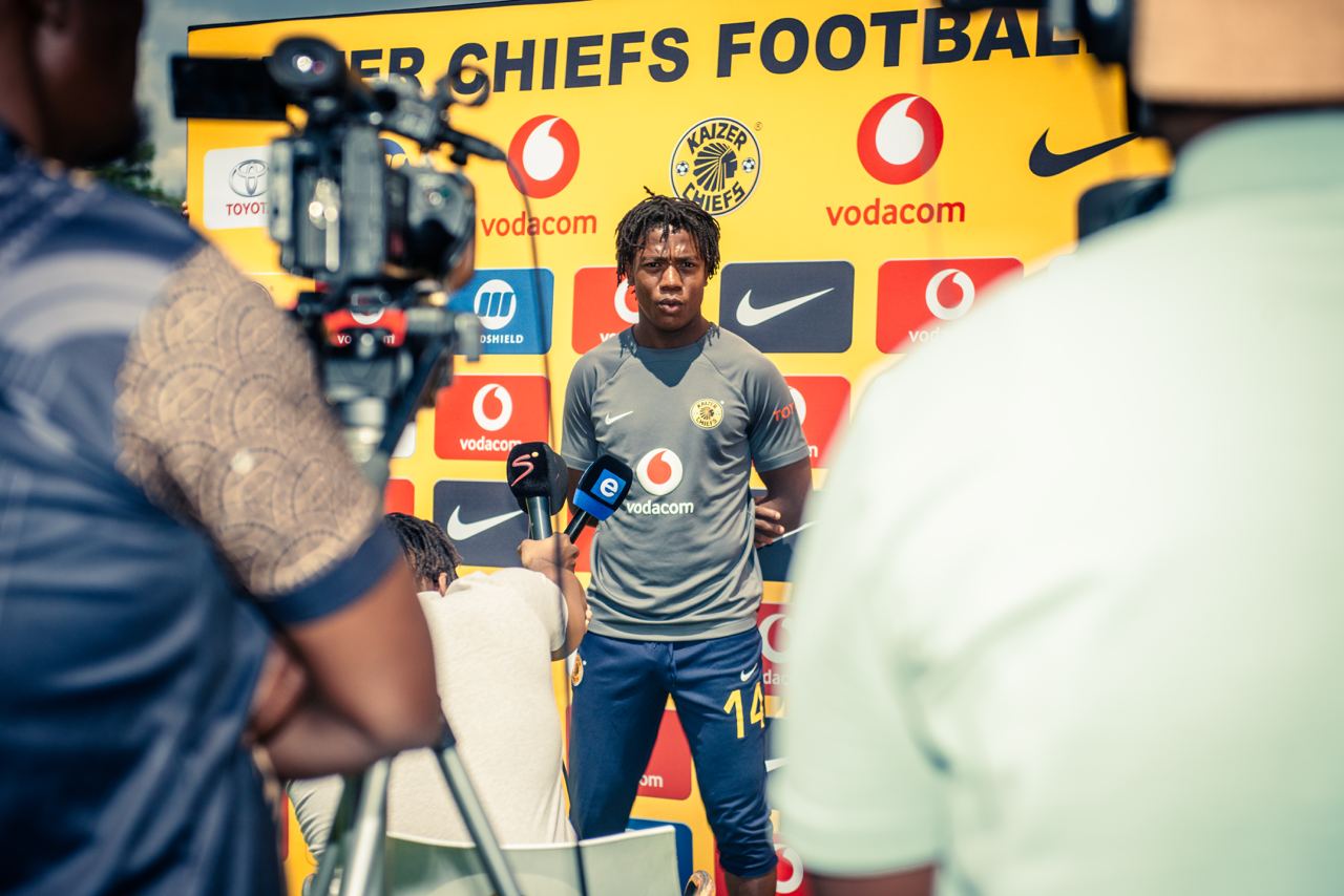 Kgaogelo Sekgota during an interview at Chiefs