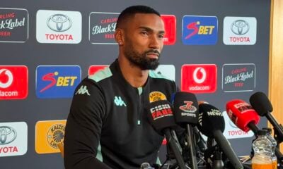 Kaizer Chiefs defender Inácio Miguel speaking at the Kaizer Chiefs Village
