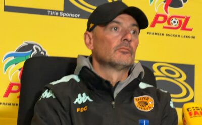 Kaizer Chiefs head coach Fernando Da Cruz during the presser