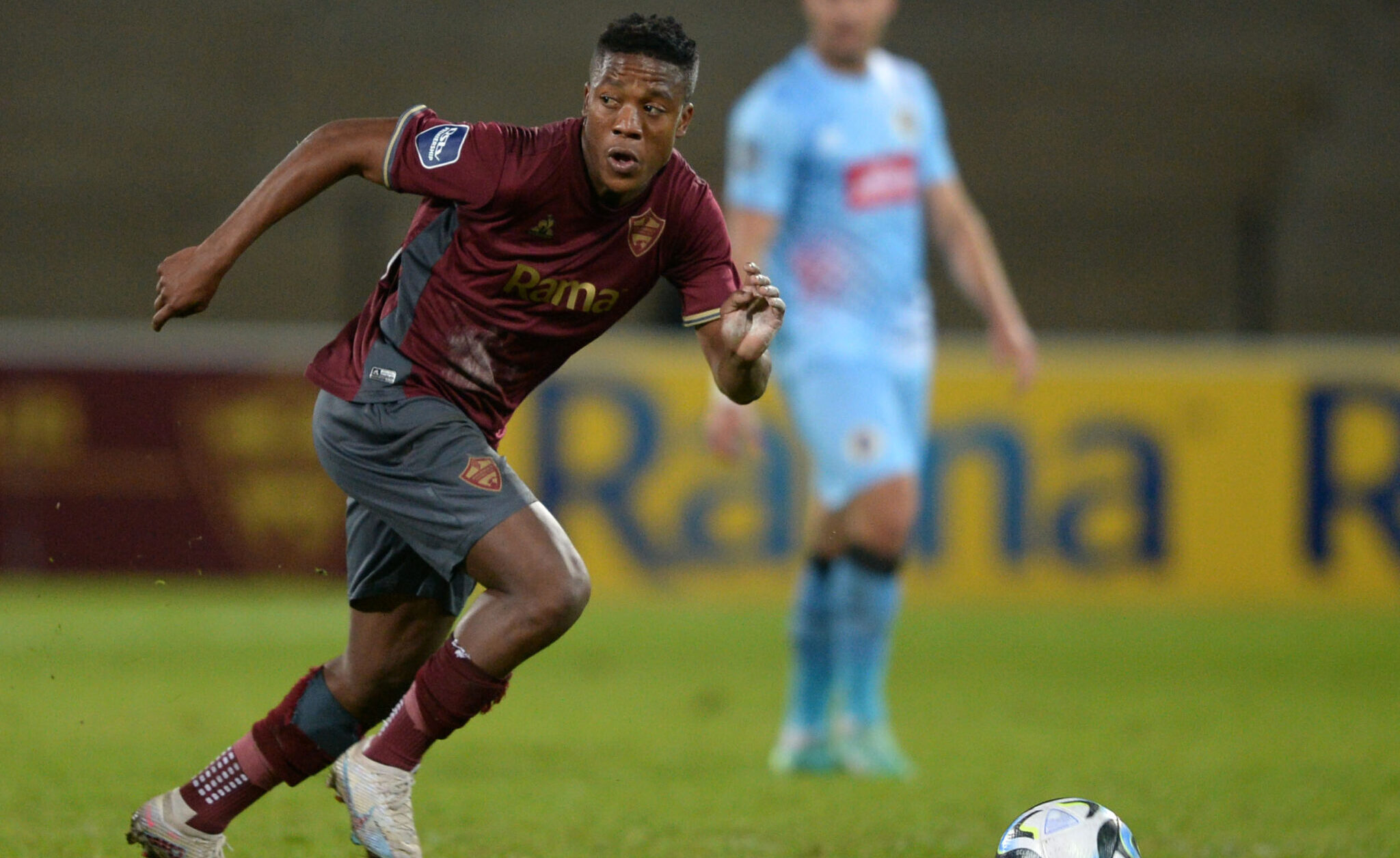 Kgaogelo Sekgota of Stellenbosch FC during the DStv Premiership 2023/24 game between Stellenbosch FC and Supersport United at Danie Craven Stadium in Stellenbosch on 26 August 2023