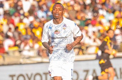 Khama Billiat in action for Scottland FC during the Toyota Cup against Kaizer Chiefs