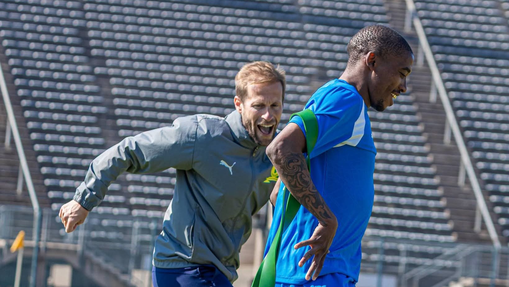 Mamelodi Sundowns during Mamelodi Sundowns training