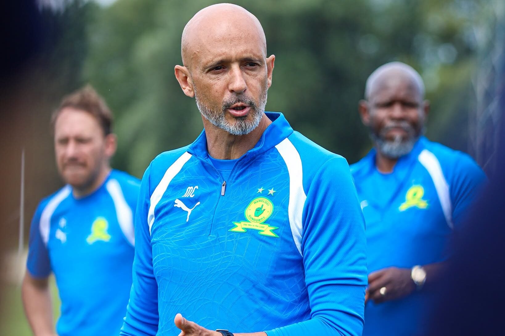 Mamelodi Sundowns head coach Miguel Cardoso at training