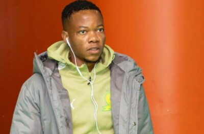 Mamelodi Sundowns midfielder Sphelele Mkhulise before a game