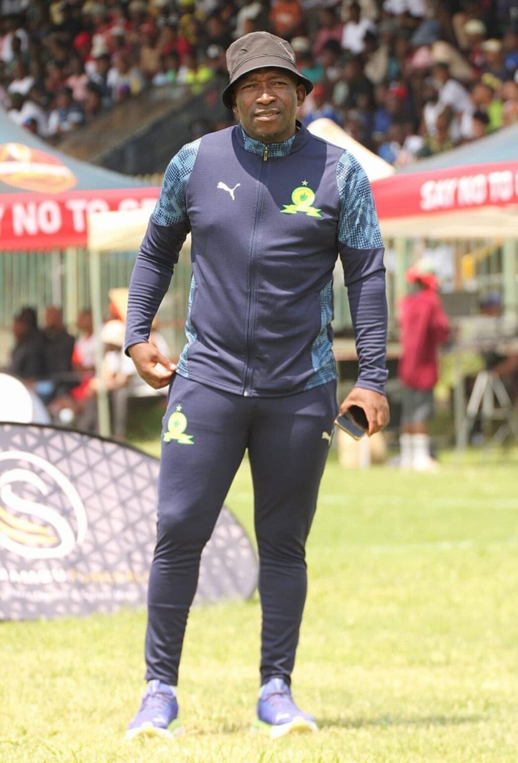 Mamelodi Sundowns scout Carlos Mtshamba at a game