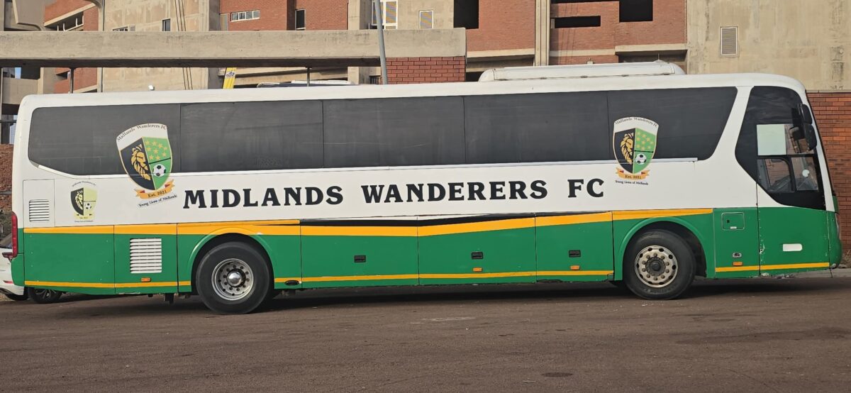 The Midlands Wanderers Bus at the Soshanguve Giant Stadium