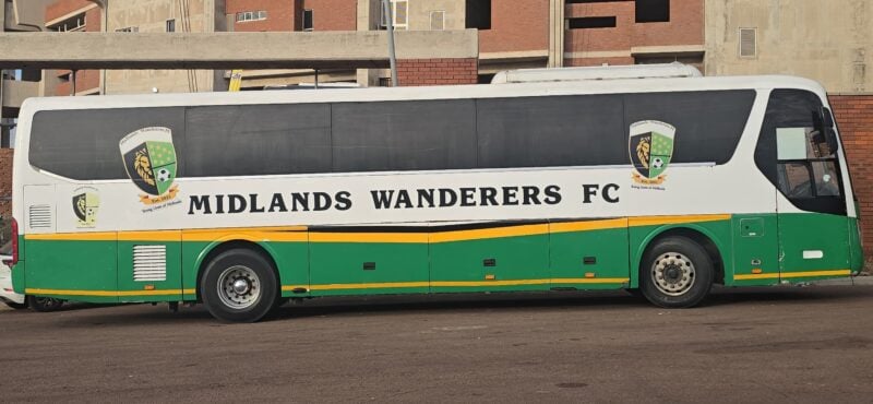 The Midlands Wanderers Bus at the Soshanguve Giant Stadium
