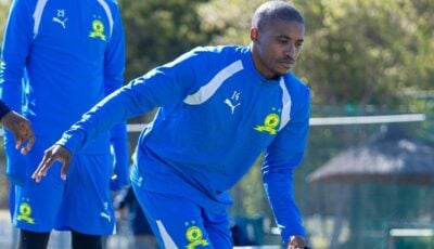 Monnapule Saleng at Mamelodi Sundowns training