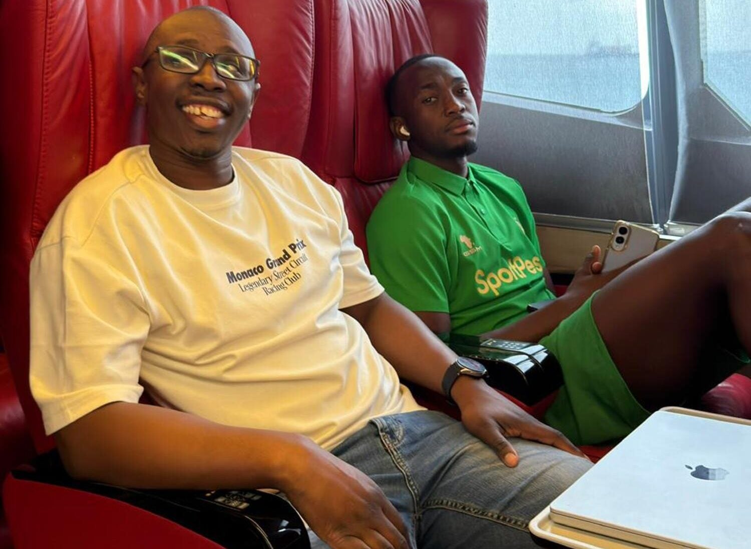 Mthokozisi Dube, editor of FARPost and Peter Shalulile