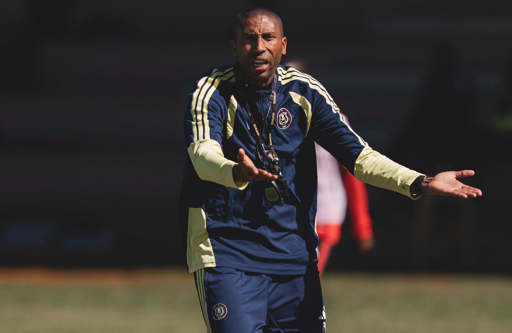 Orlando Pirates head coach Abdeslam Ouaddou coaching