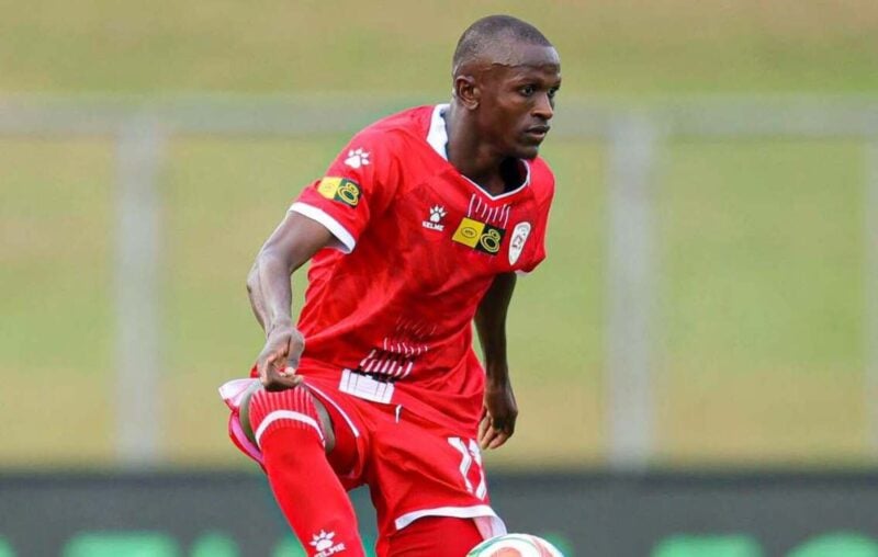 Orlando Pirates loanee Tshepo Mashiloane controls the ball while in action for Sekhukhune United