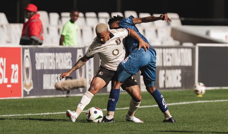 Oswin Appollis in action for Orlando Pirates against Chippa United
