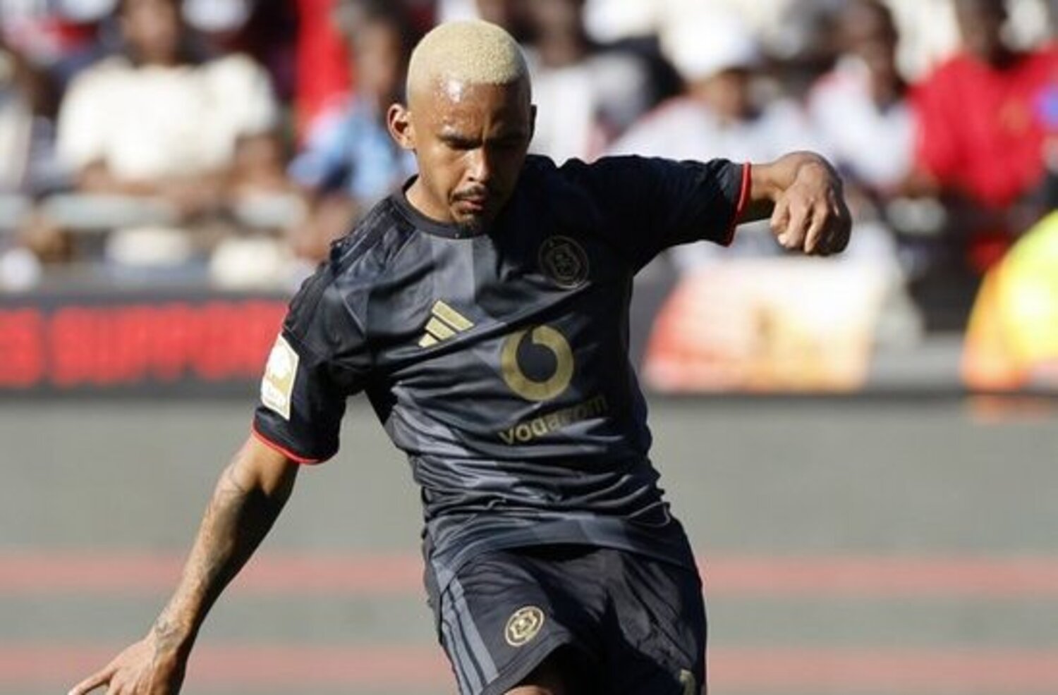 Oswin Appollis in action for Orlando Pirates against Milford FC