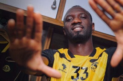 Oumar Komara being unveiled by Young Africans after leaving Golden Arrows