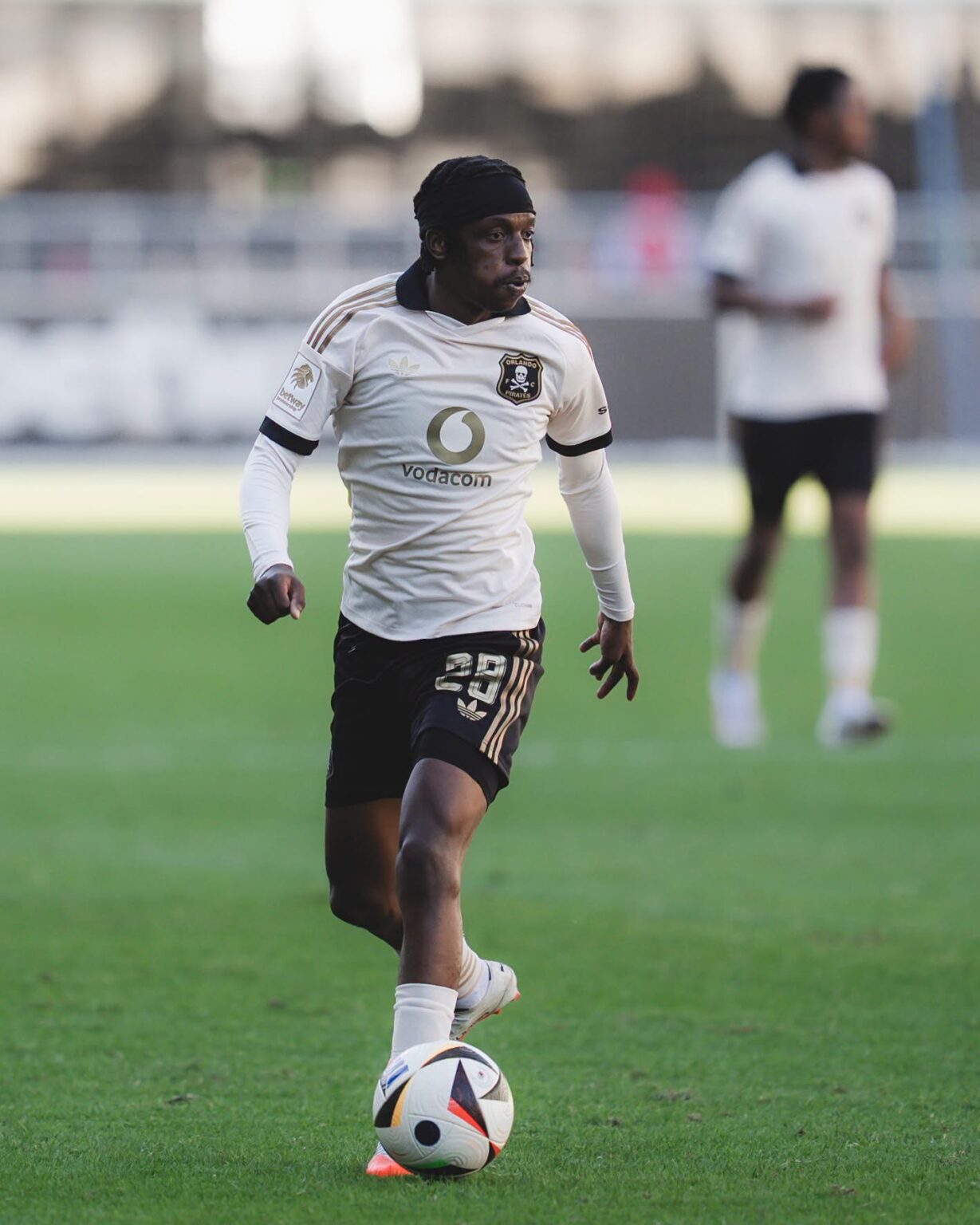 Patrick Maswanganyi in action for Orlando Pirates