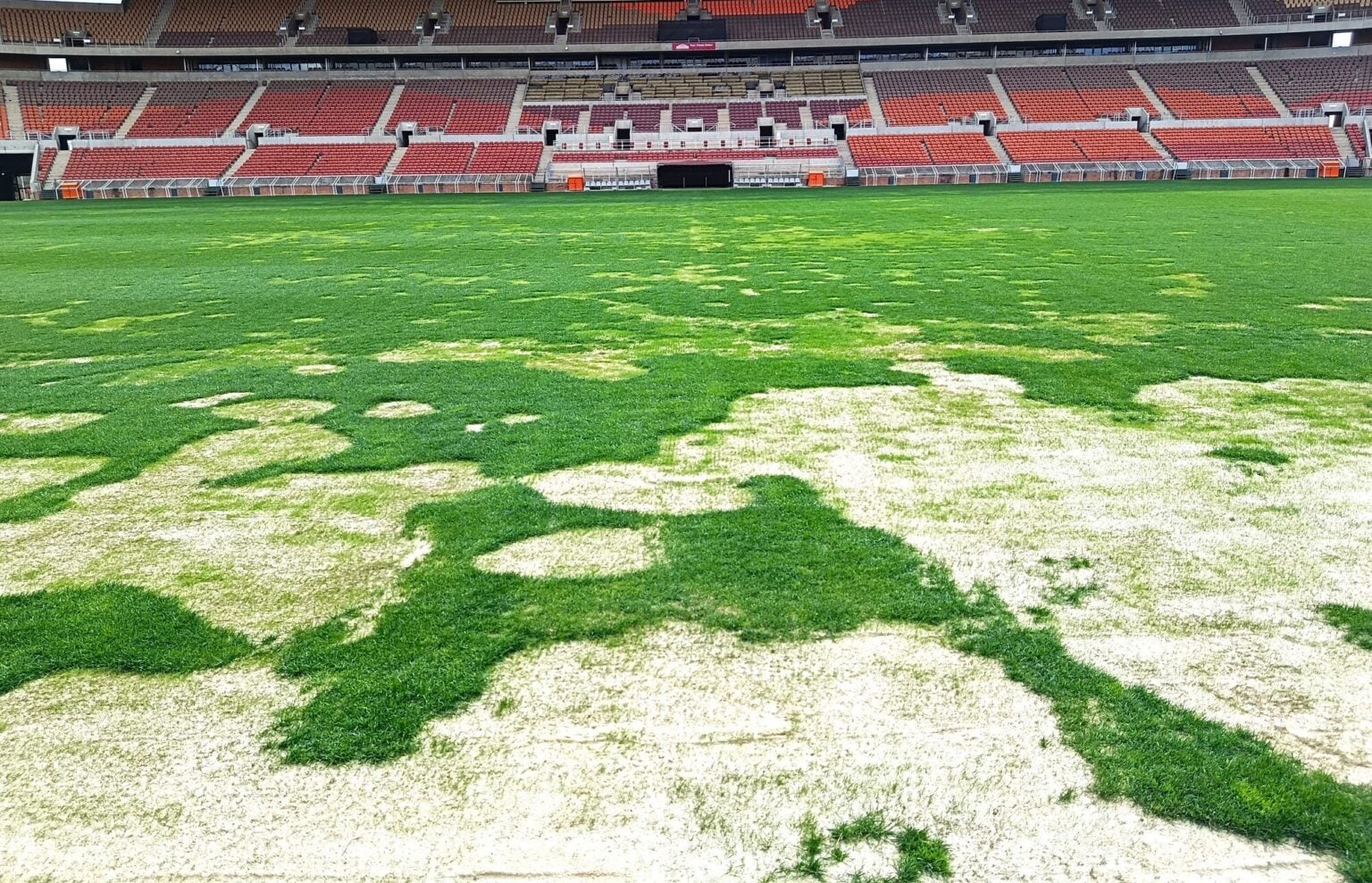 The pitch at the New Peter Mokaba Stadium in Polokwane.