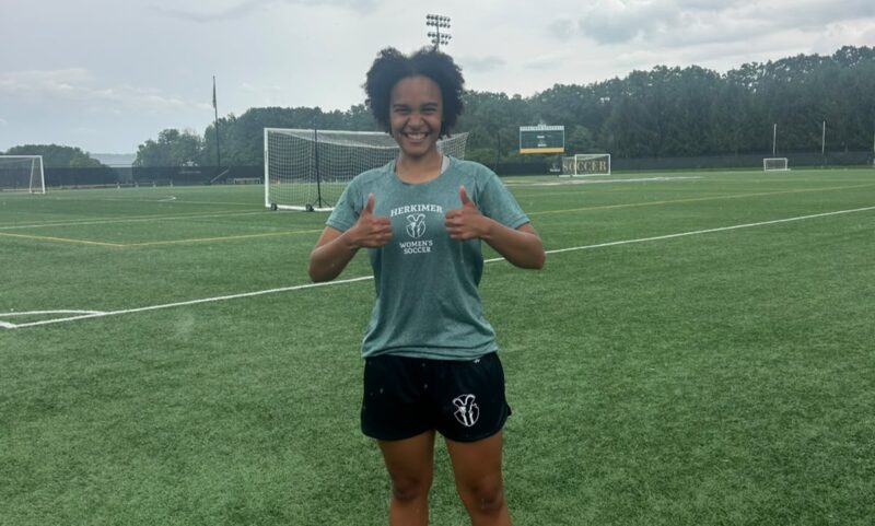 Rebecca Joy Adams in Herkimer College Women’s Soccer colours