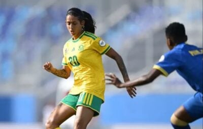 Robyn Moodaly-Salgado in action for Banyana Banyana against Tanzania