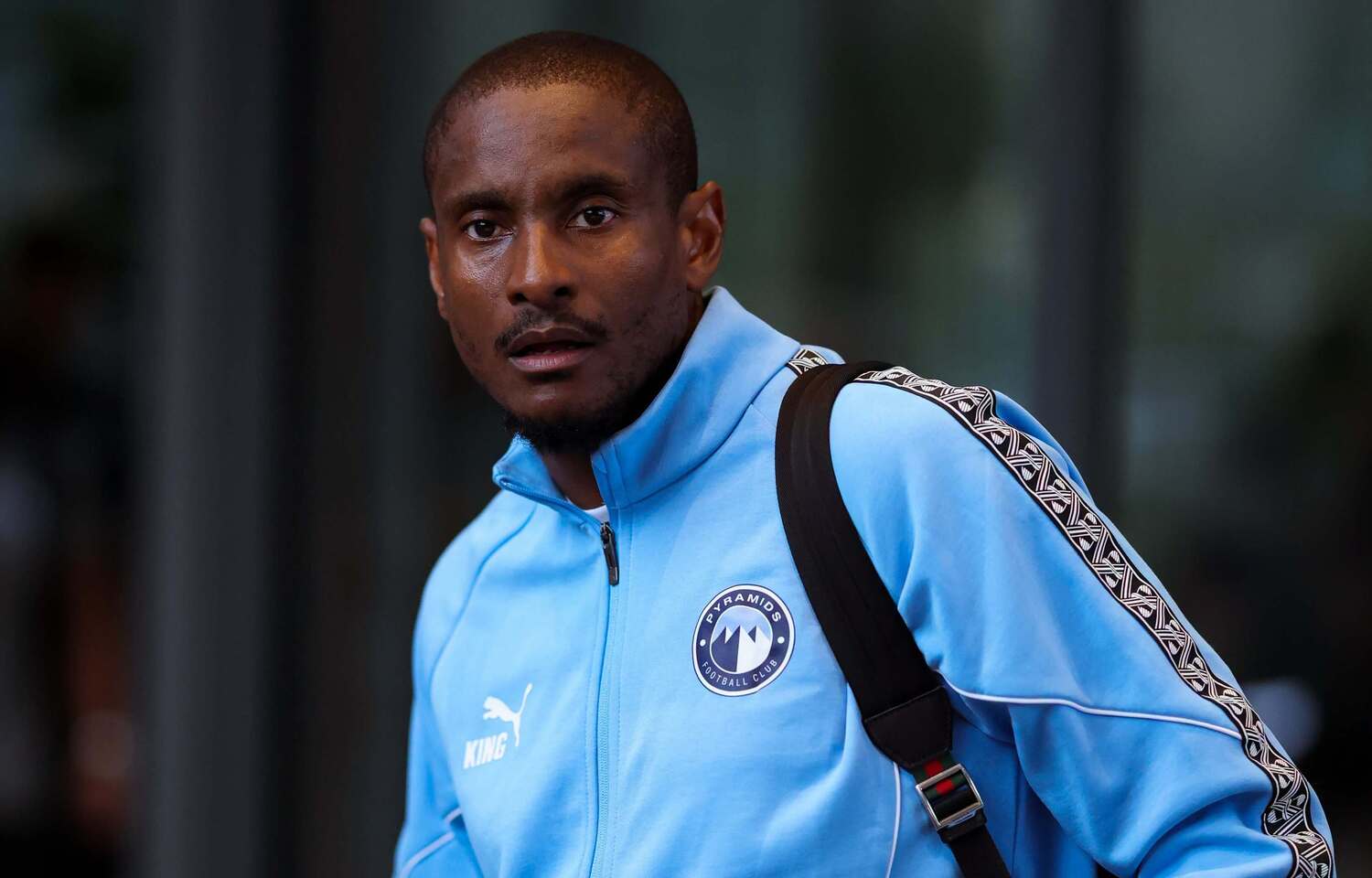 Rulani Mokwena arriving for a game with ex-CAF Champions League champions Pyramids FC