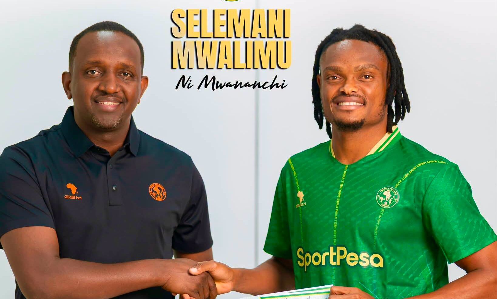 Selemani Mwalimu and president of Yanga SC Engineer Hersi Ally Said