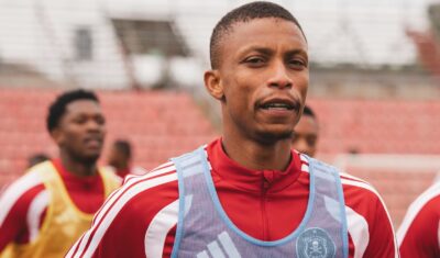 Sihle Nduli at Orlando Pirates training