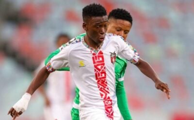 TS Galaxy against Siwelele FC at Free State Stadium in Bloemfontein