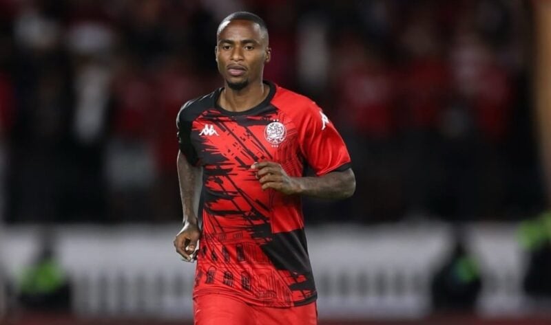 Thembinkosi Lorch in action for Libyan club Al-Ittihad SC