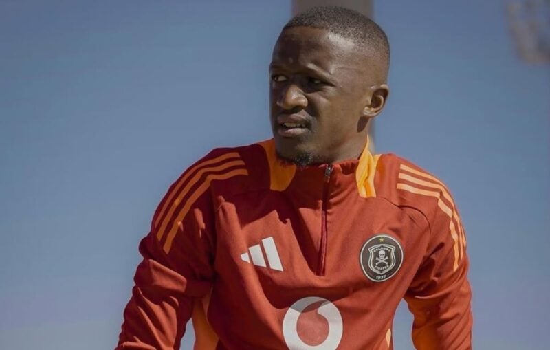 Thuso Moleleki in Orlando Pirates colours