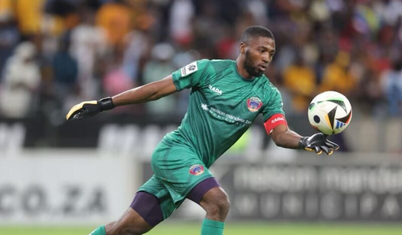 Veteran goalkeeper Dumisani Msibi in action for Chippa United