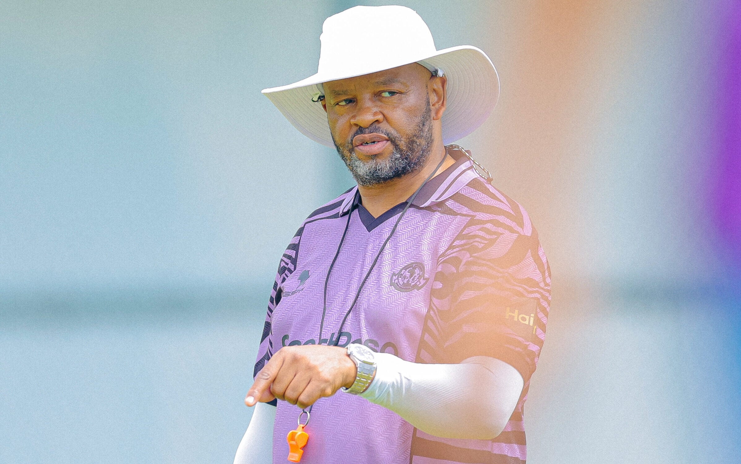 Young Africans head coach Manqoba Mngqithi at training