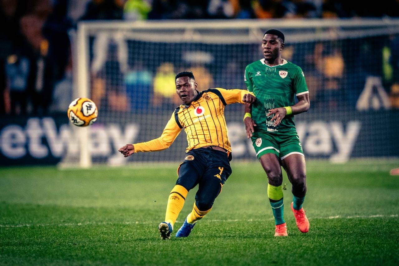 Zitha Kwinika in action against Sekhukhune United
