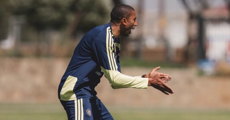 Abdeslam Ouaddou during Orlando Pirates training