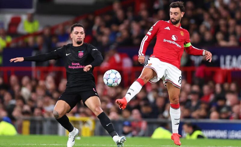 Aden McCarthy in action against Manchester United