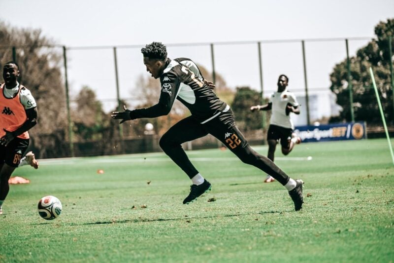 Midfielder Adolf Mtasingwa during Kaizer Chiefs' training session at Naturena