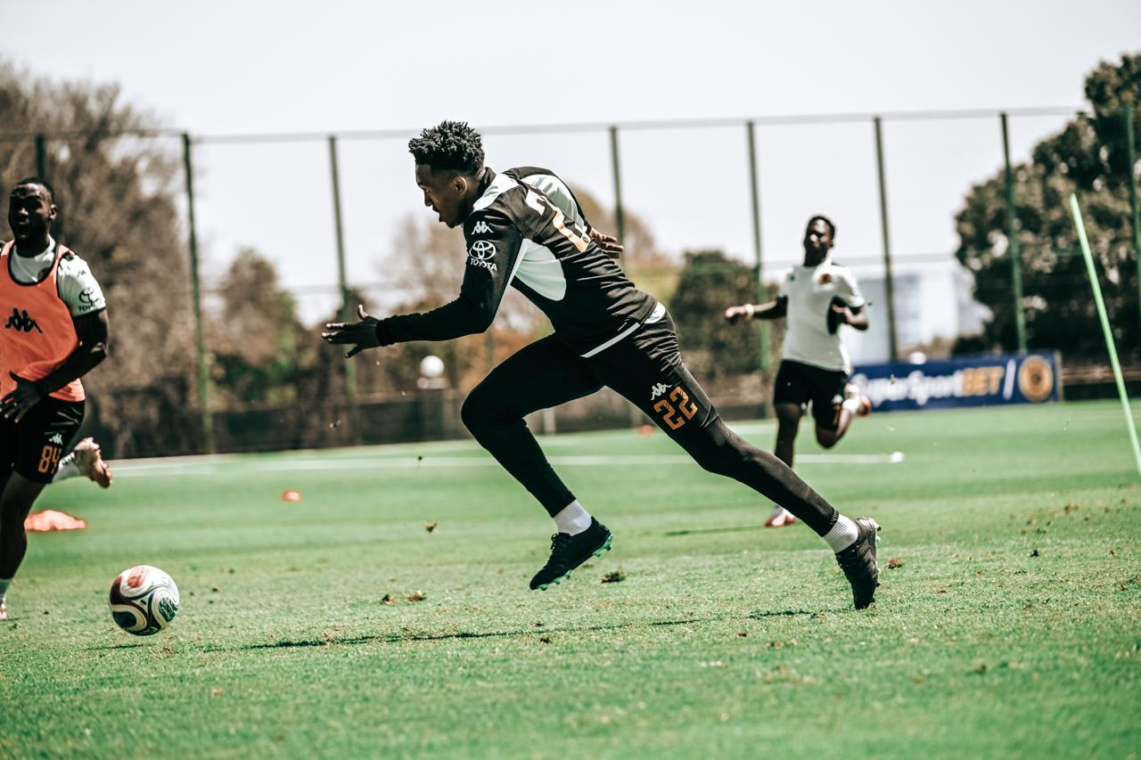 Midfielder Adolf Mtasingwa during Kaizer Chiefs' training session at Naturena