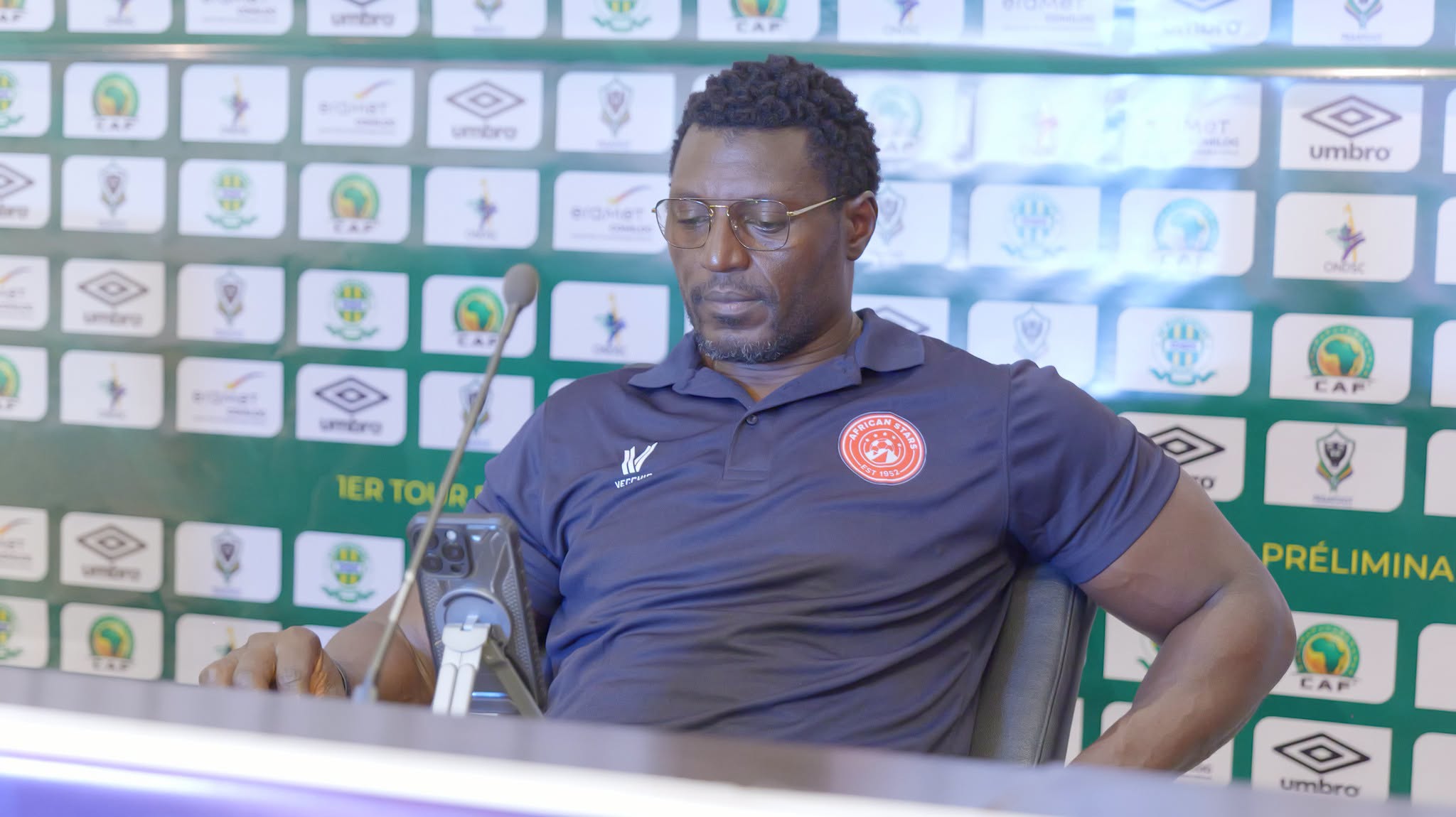 African Stars head coach Ronnie Kanalelo