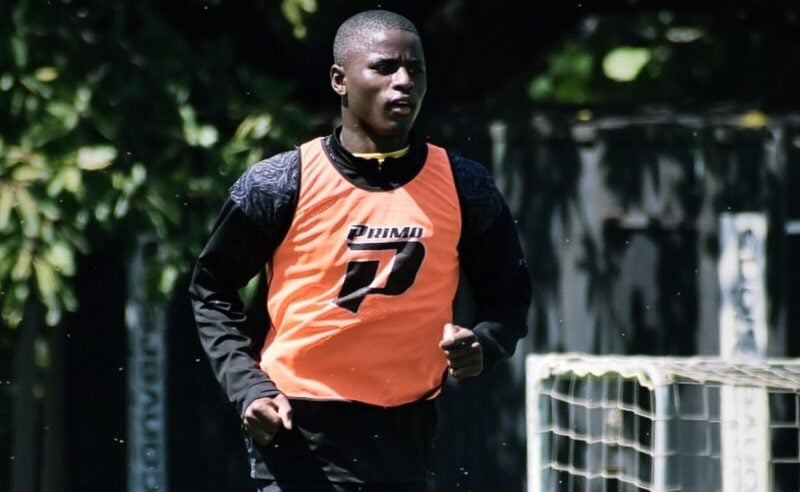AmaZulu FC defender Wandile Dube training